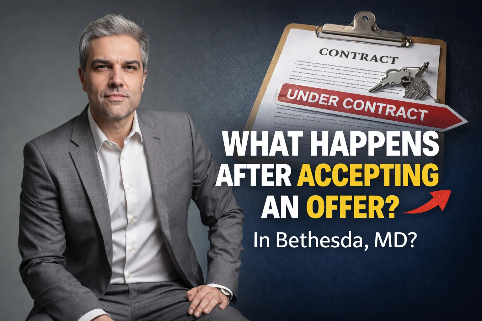 What happens after I accept an offer on my home in Bethesda, MD? Pey Behin explains the next steps