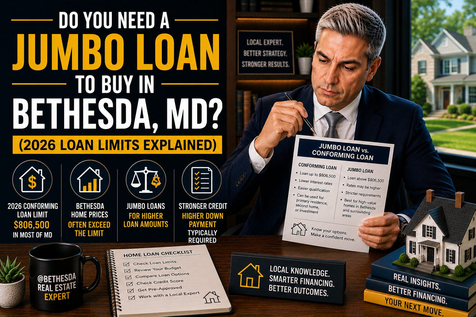 Do You Need a Jumbo Loan to Buy in Bethesda, MD? (2026 Loan Limits Explained)