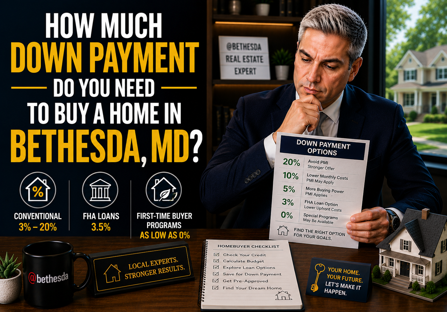How Much Down Payment Do You Need to Buy a Home in Bethesda, MD?