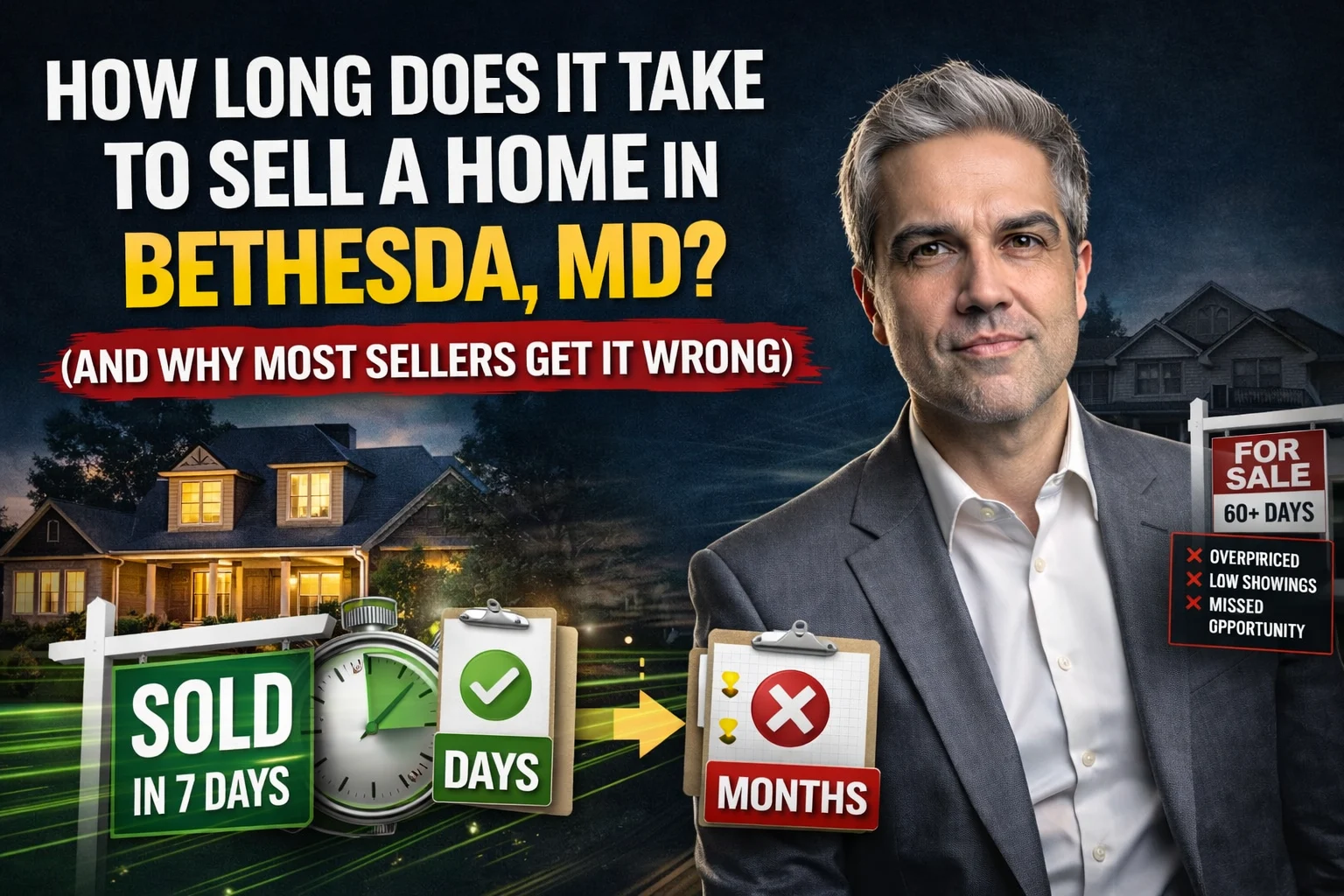 How Long Does It Take to Sell a Home in Bethesda, MD? (And Why Most Sellers Get It Wrong)