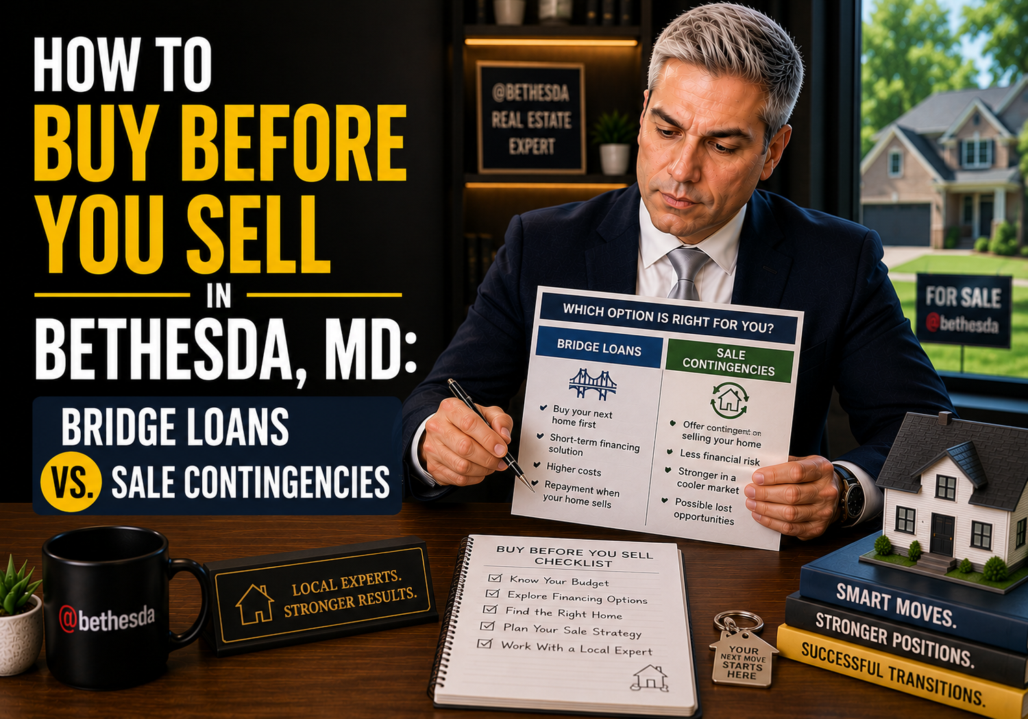 How to Buy Before You Sell in Bethesda, MD: Bridge Loans vs. Sale Contingencies