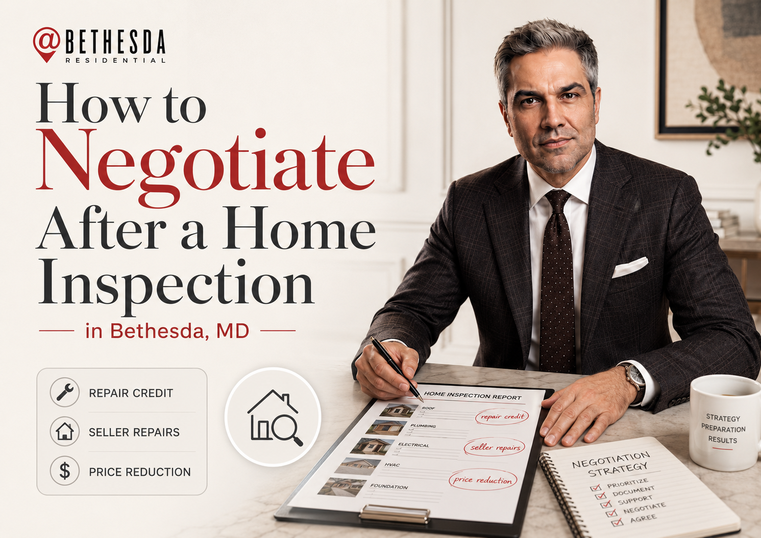 How to Negotiate After a Home Inspection in Bethesda, MD