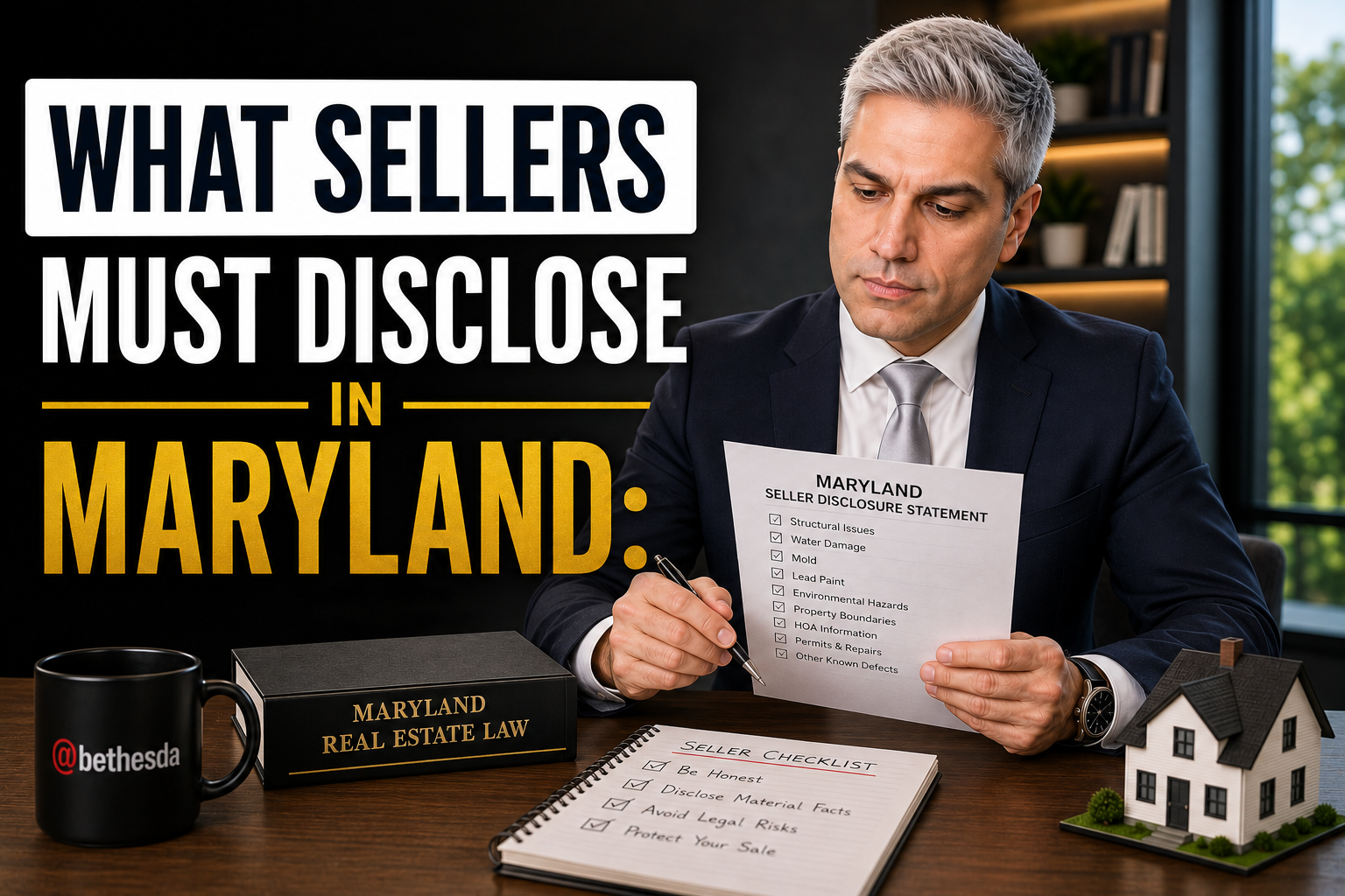What Sellers Must Disclose in Maryland: Bethesda & Montgomery County Guide