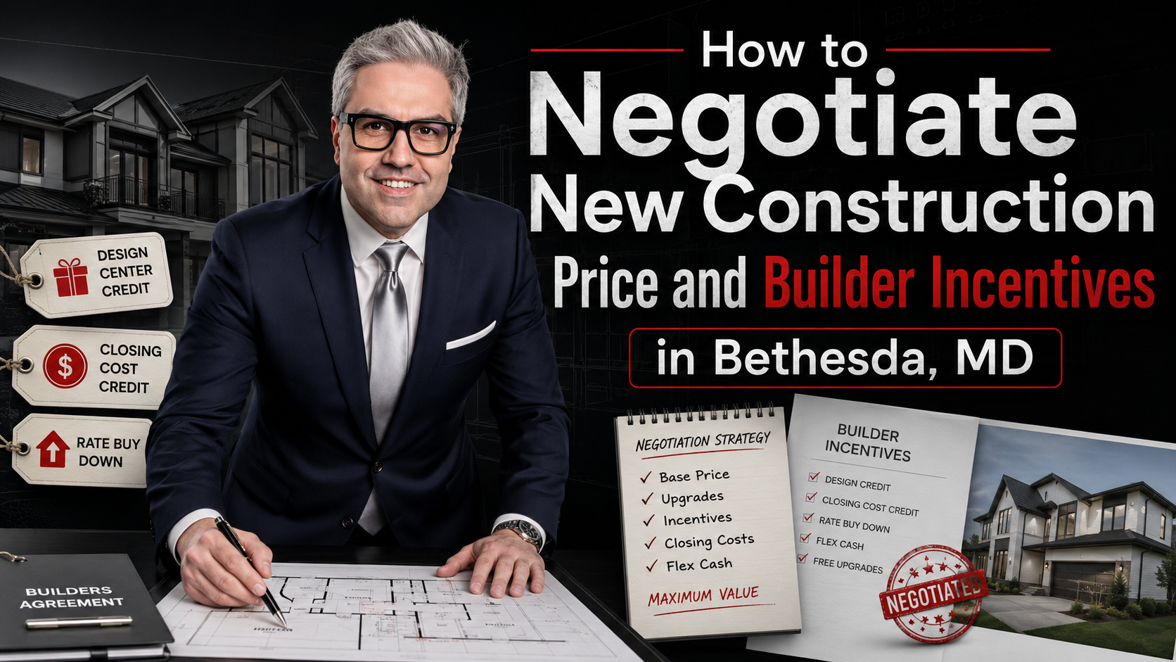 How to Negotiate New Construction Price + Builder Incentives in Bethesda