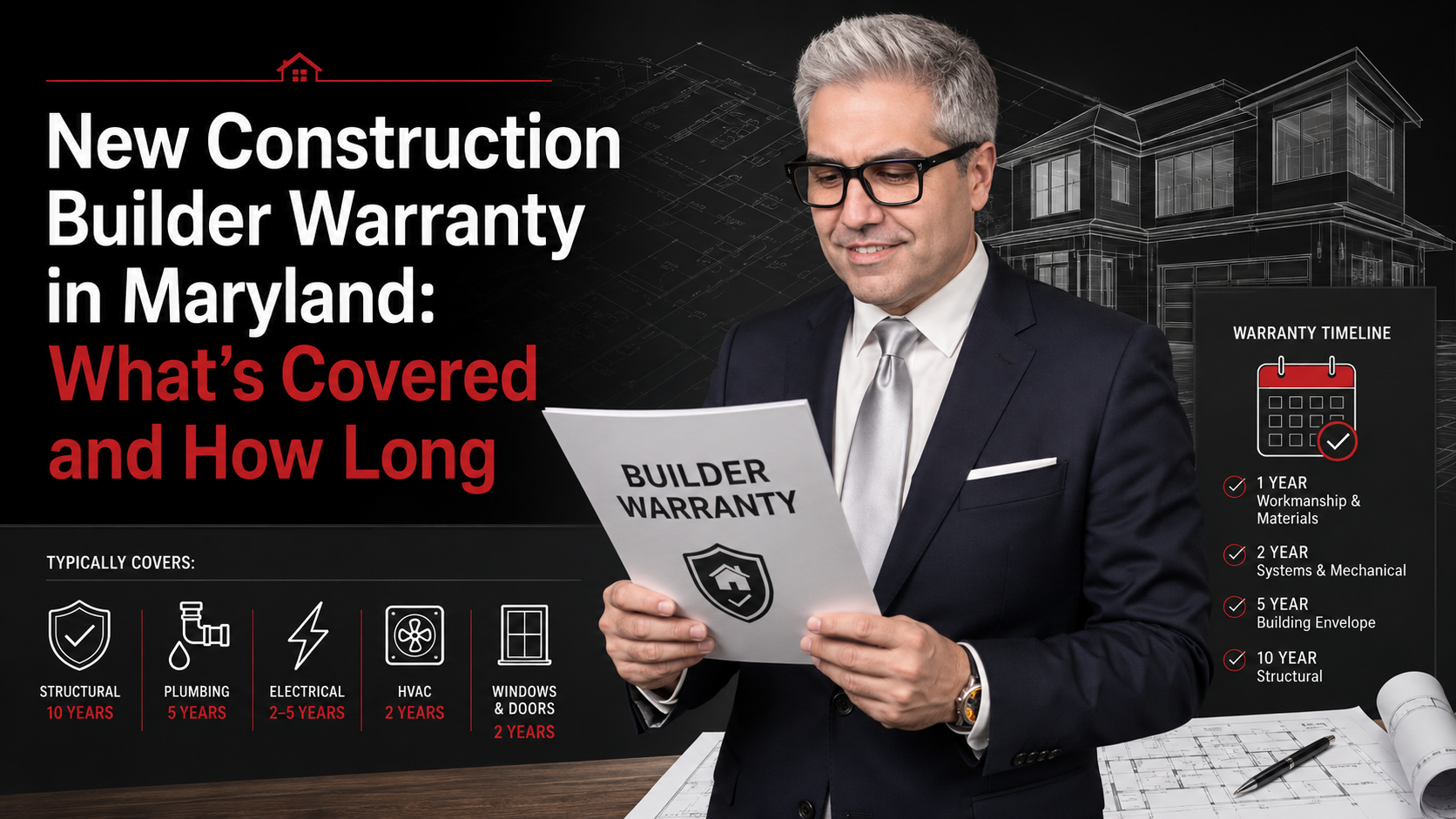 New Construction Builder Warranty in Maryland: What's Covered and How Long