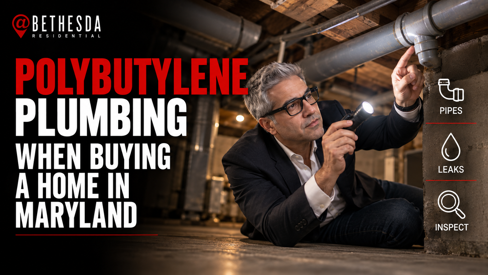 Polybutylene Plumbing When Buying a Home in Maryland